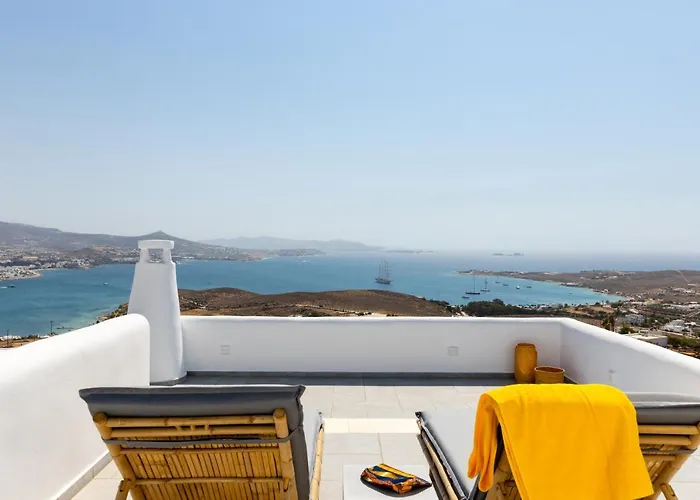 Villa Near Parikia - 4br With Pool & View - Mirabilia *