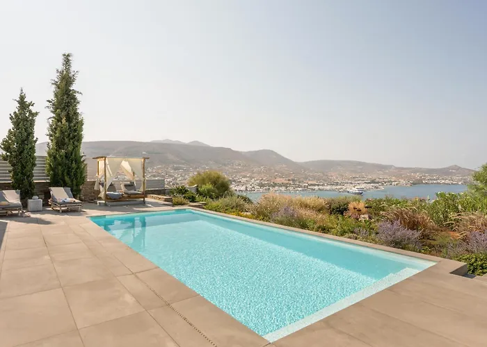 Villa Near Parikia - 4br With Pool & View - Mirabilia